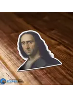 Mona Lisa Nicolas Cage "Mona Cage" Meme Sticker