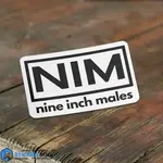 Sticker Bull Nine Inch Males Sticker