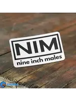 Nine Inch Males Sticker