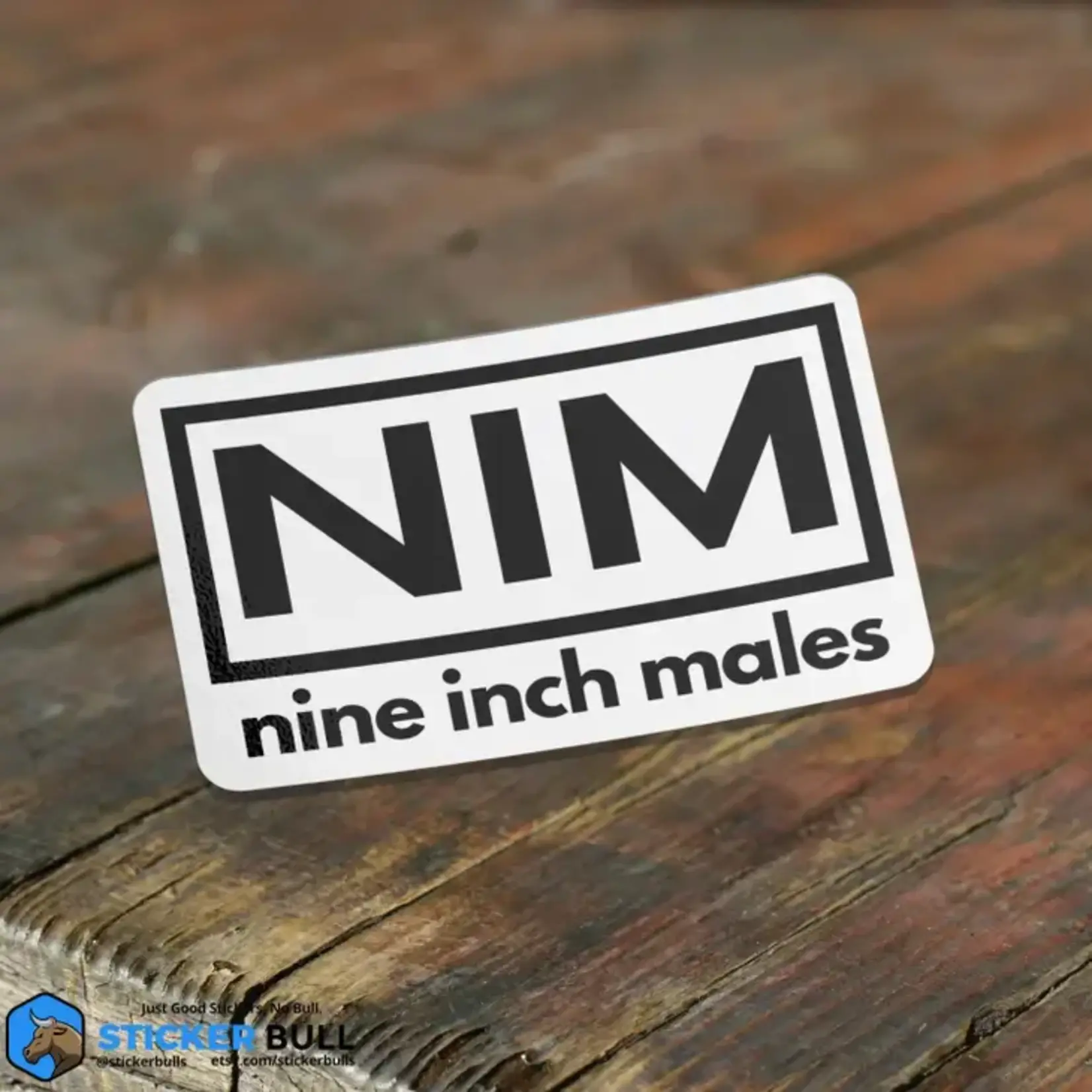 Sticker Bull Nine Inch Males Sticker