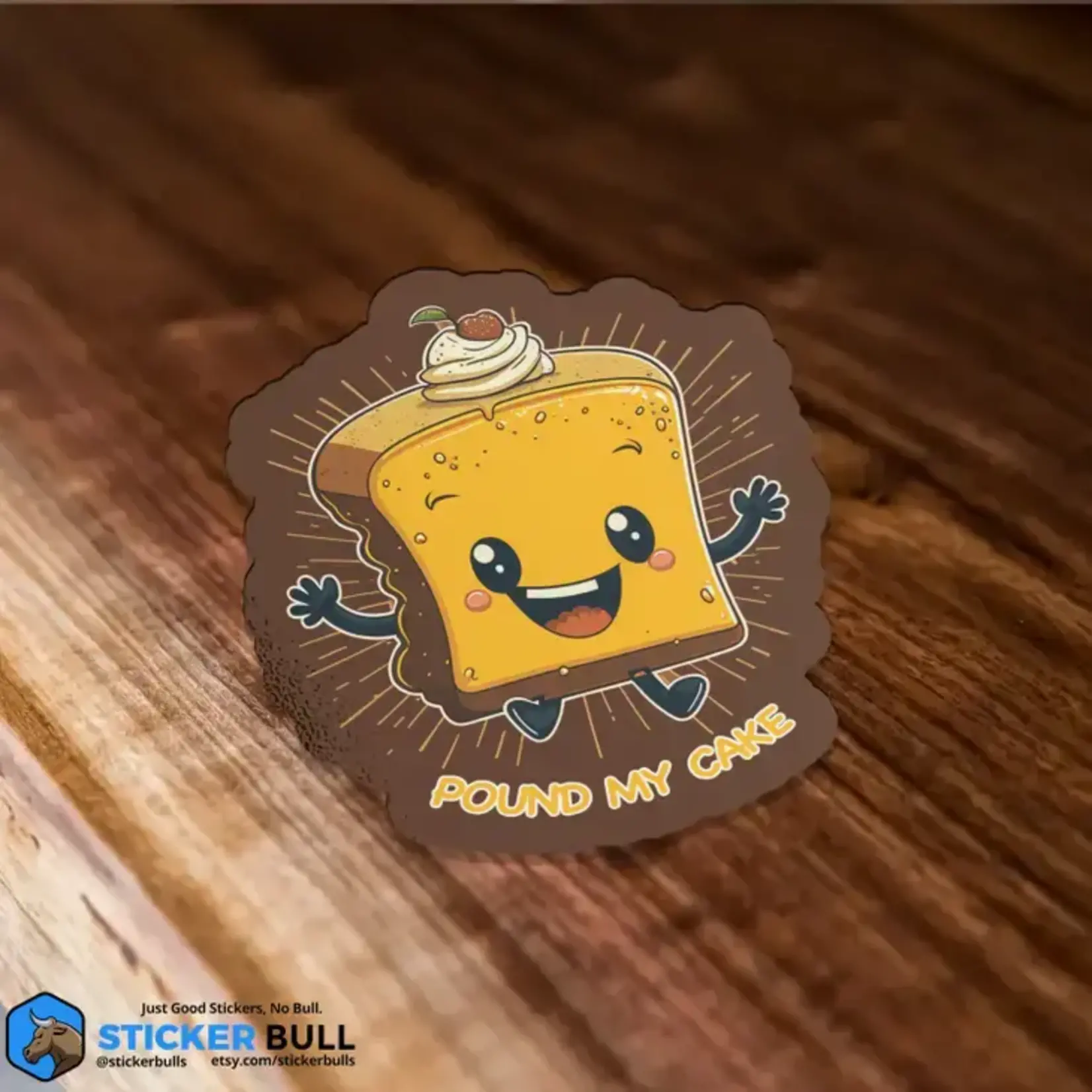 Sticker Bull Pound My Cake Sticker
