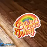 Sticker Bull Born This Way LGBTQIA+ Pride Sticker