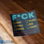 F*ck Chart Sticker