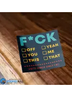 F*ck Chart Sticker