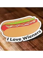 I Love Wieners Sticker