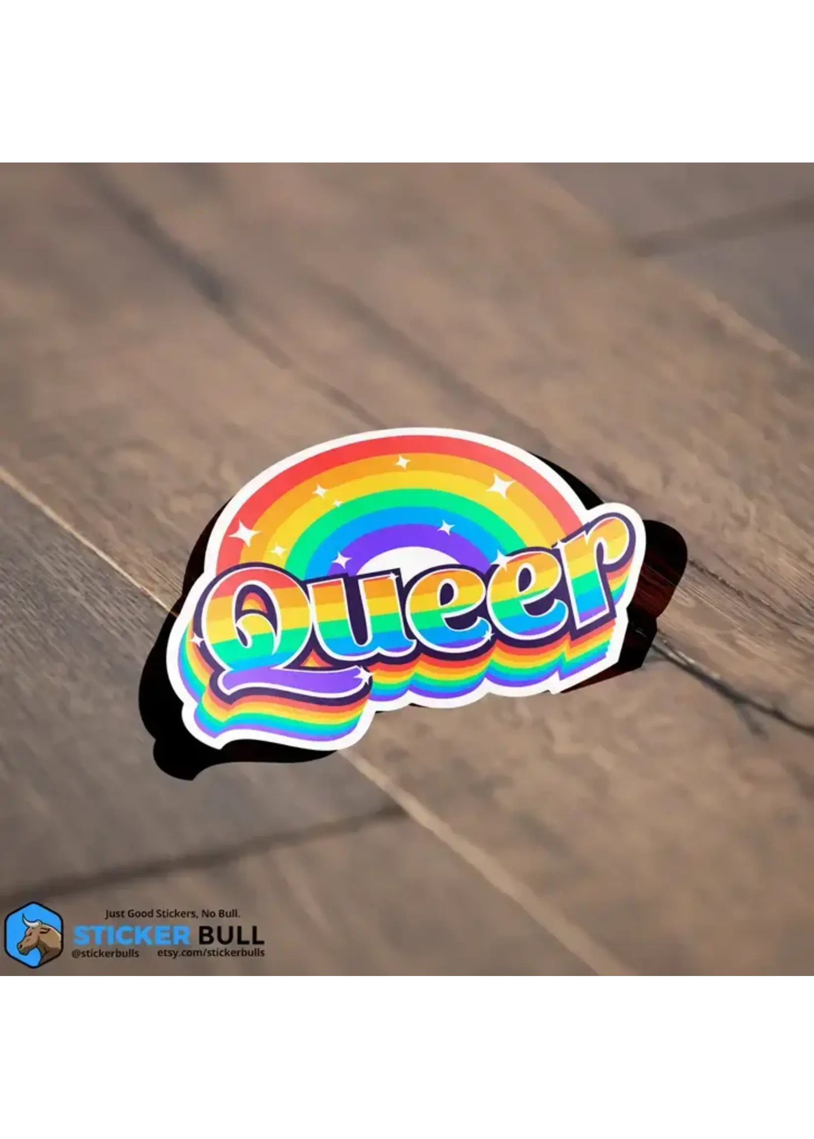 Queer Rainbow LGBTQIA+ Support Pride Sticker
