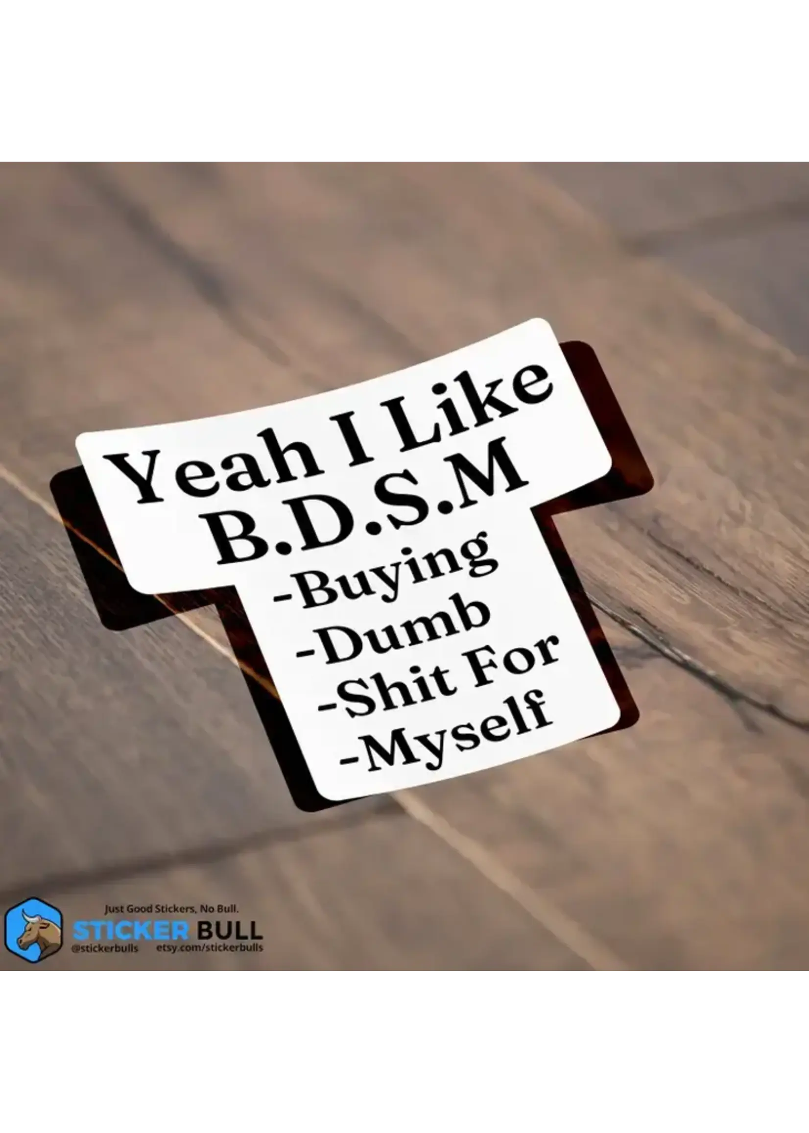 Yeah I Like BDSM Sticker