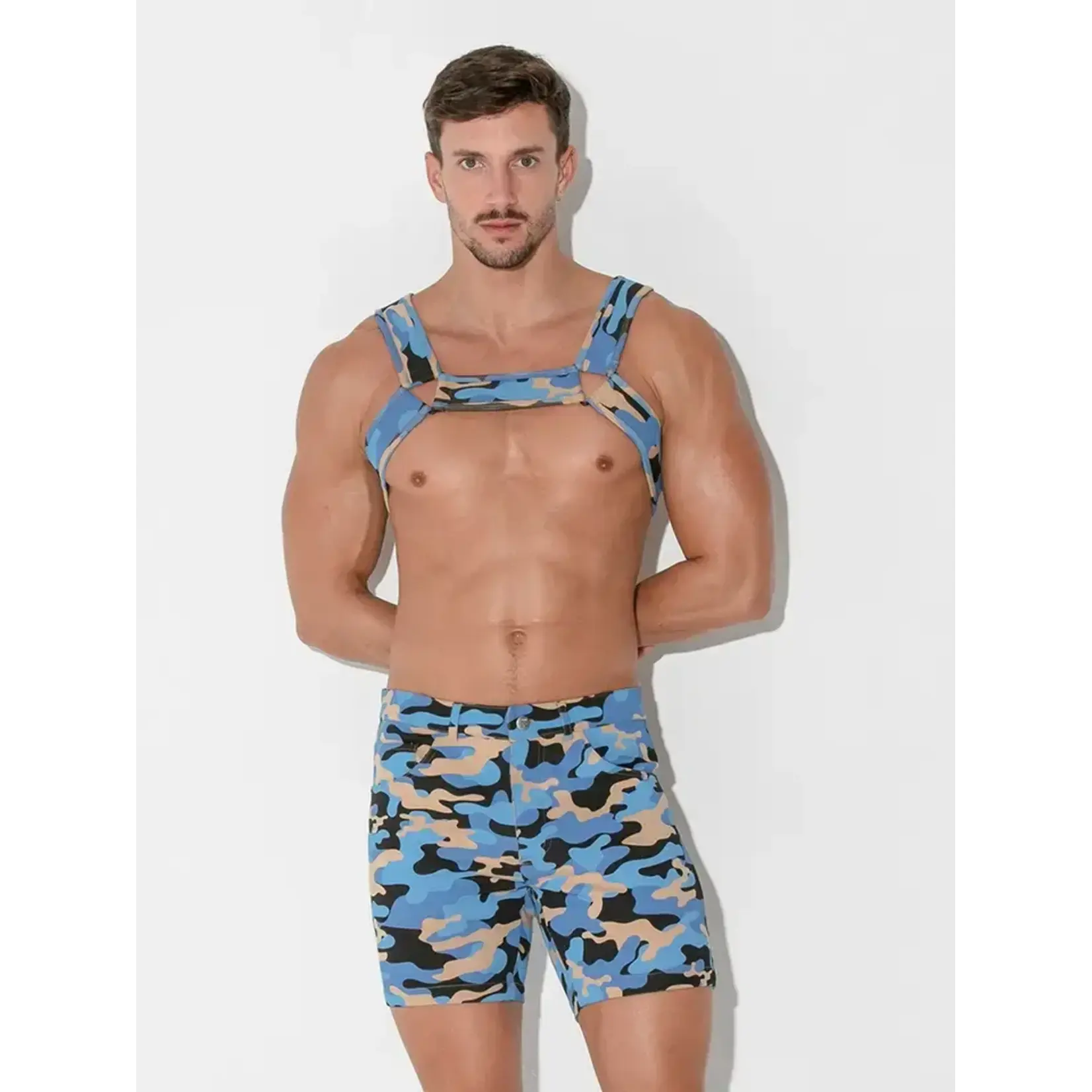 Code 22 Men's Camo Petroleum Printed Harness | 8014-16