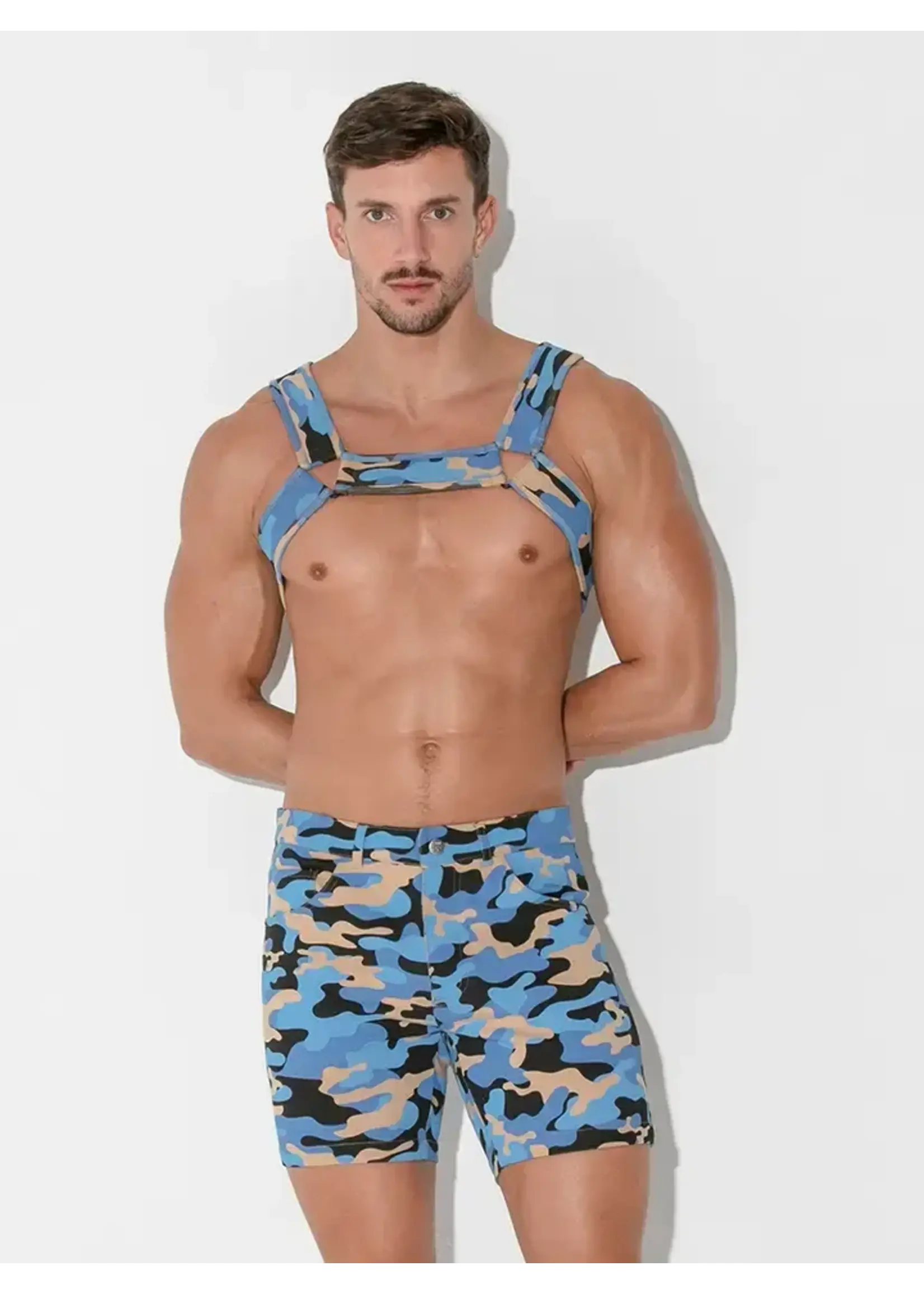 Code 22 Men's Camo Petroleum Printed Harness | 8014-16