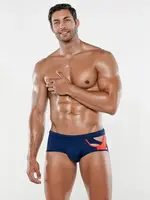 Code 22 Open Glory Navy Blue Slip Swimsuit | 23071-07