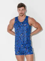 Code 22 Tank Vivid Blue T-Shirt | 9625-03