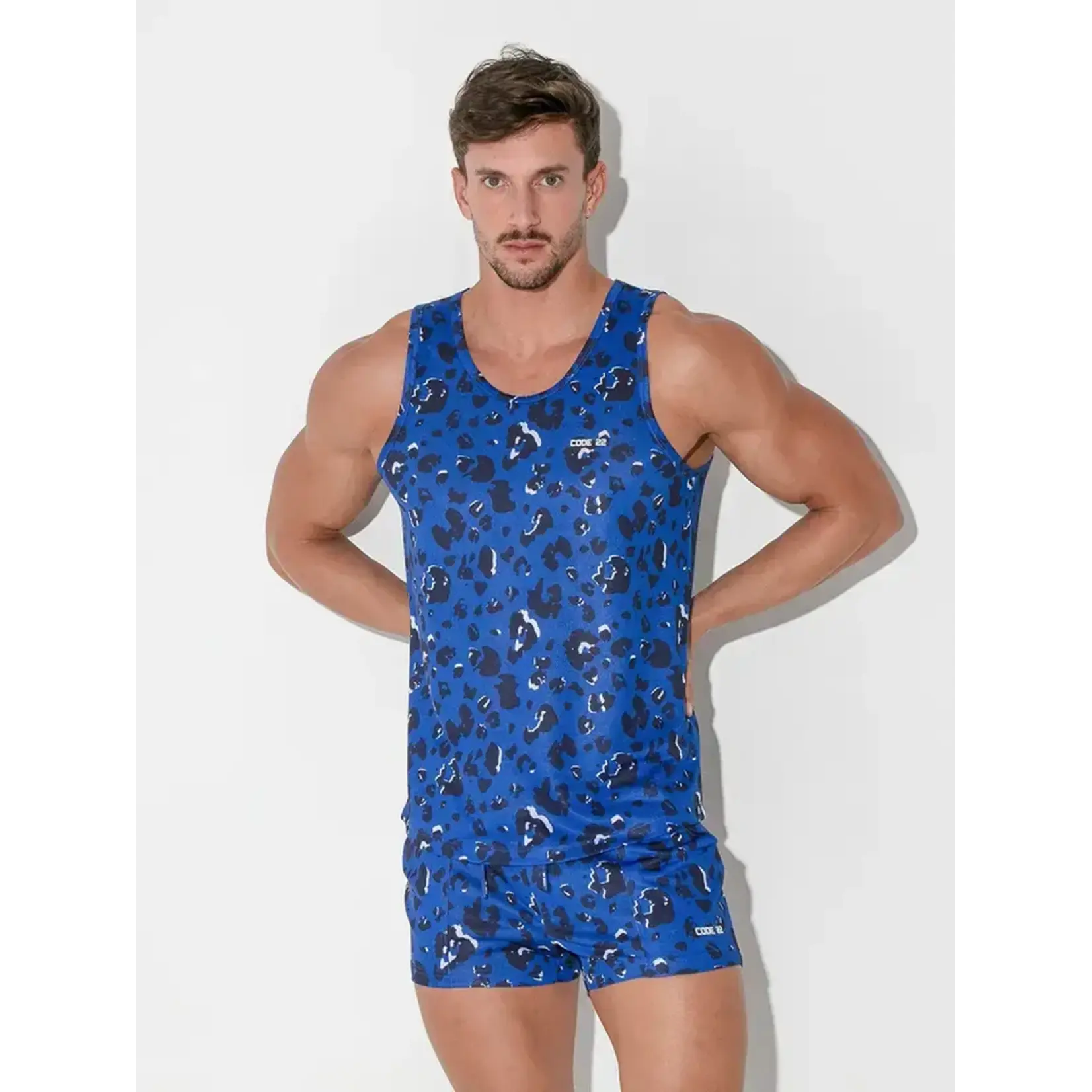 Code 22 Tank Vivid Blue T-Shirt | 9625-03