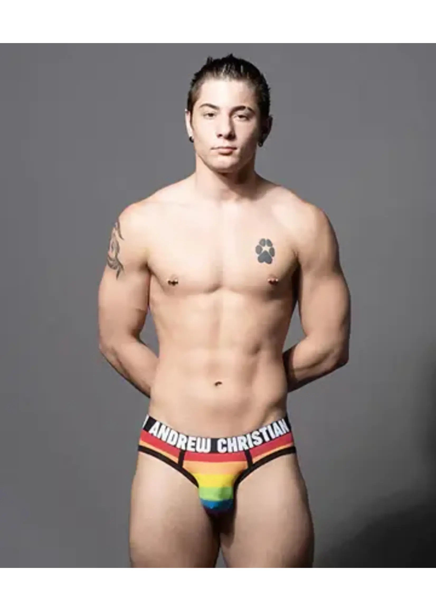 Andrew Christian PRIDE STRIPE BRIEF W/ ALMOST NAKED®