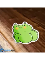 Big Booty Cute Thiccy Frog Meme Sticker