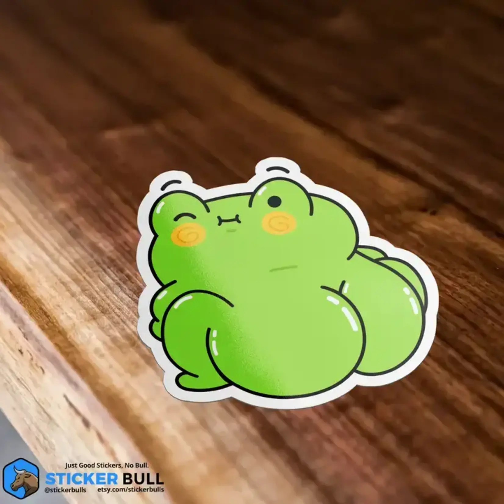 Big Booty Cute Thiccy Frog Meme Sticker