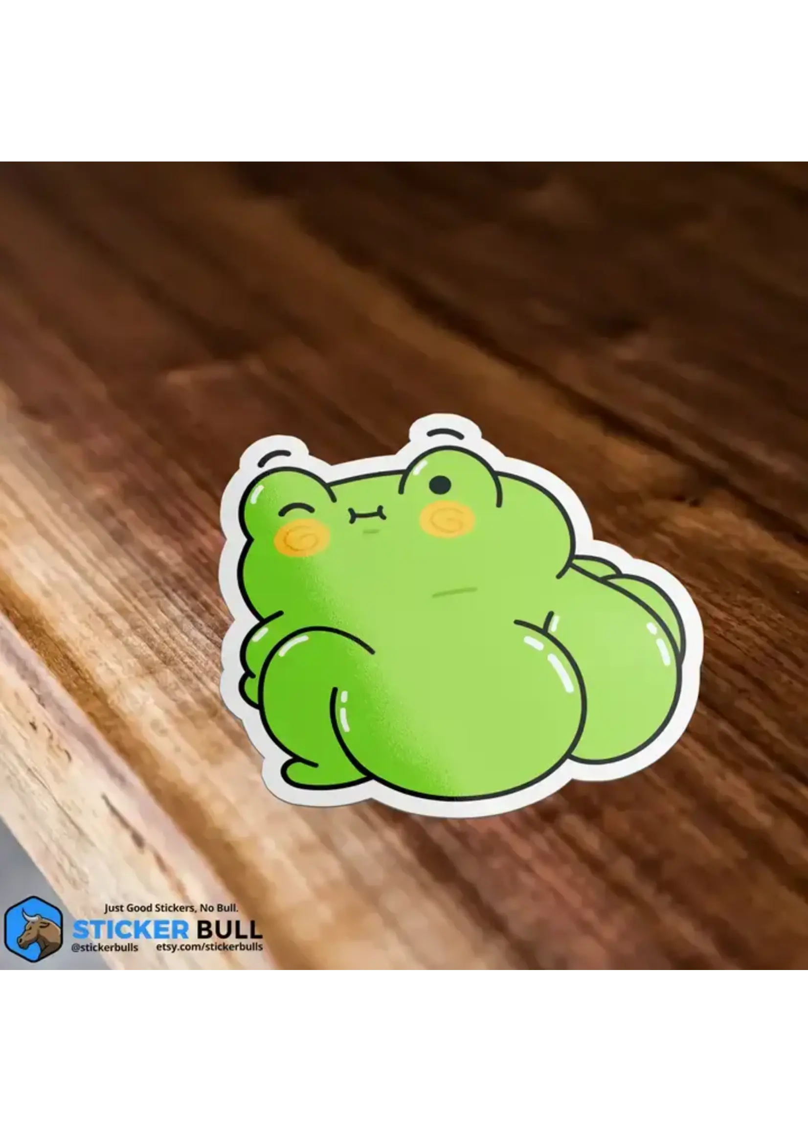 Big Booty Cute Thiccy Frog Meme Sticker