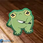 Killer Frog with Knife Sticker