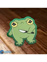 Killer Frog with Knife Sticker