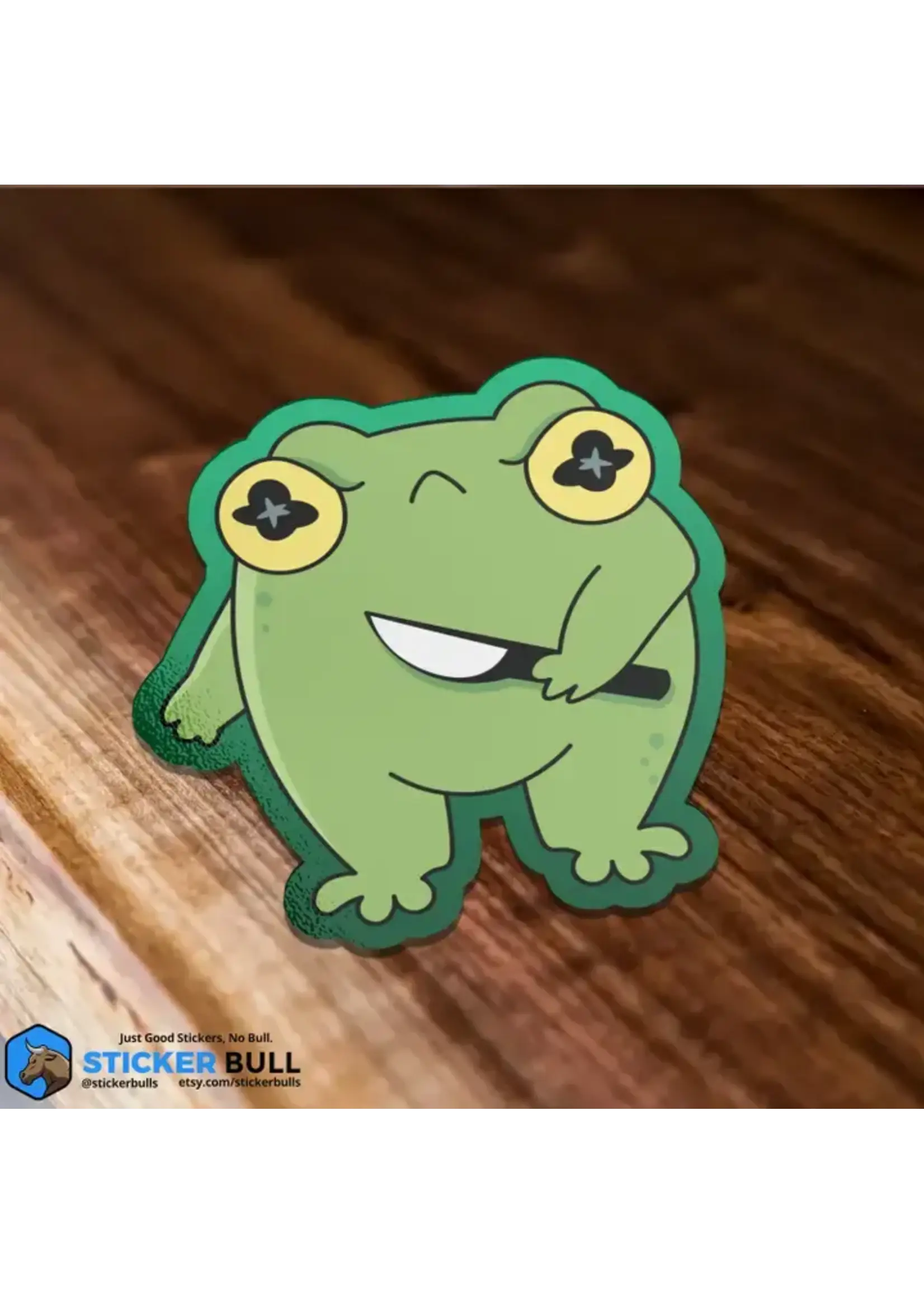 Killer Frog with Knife Sticker