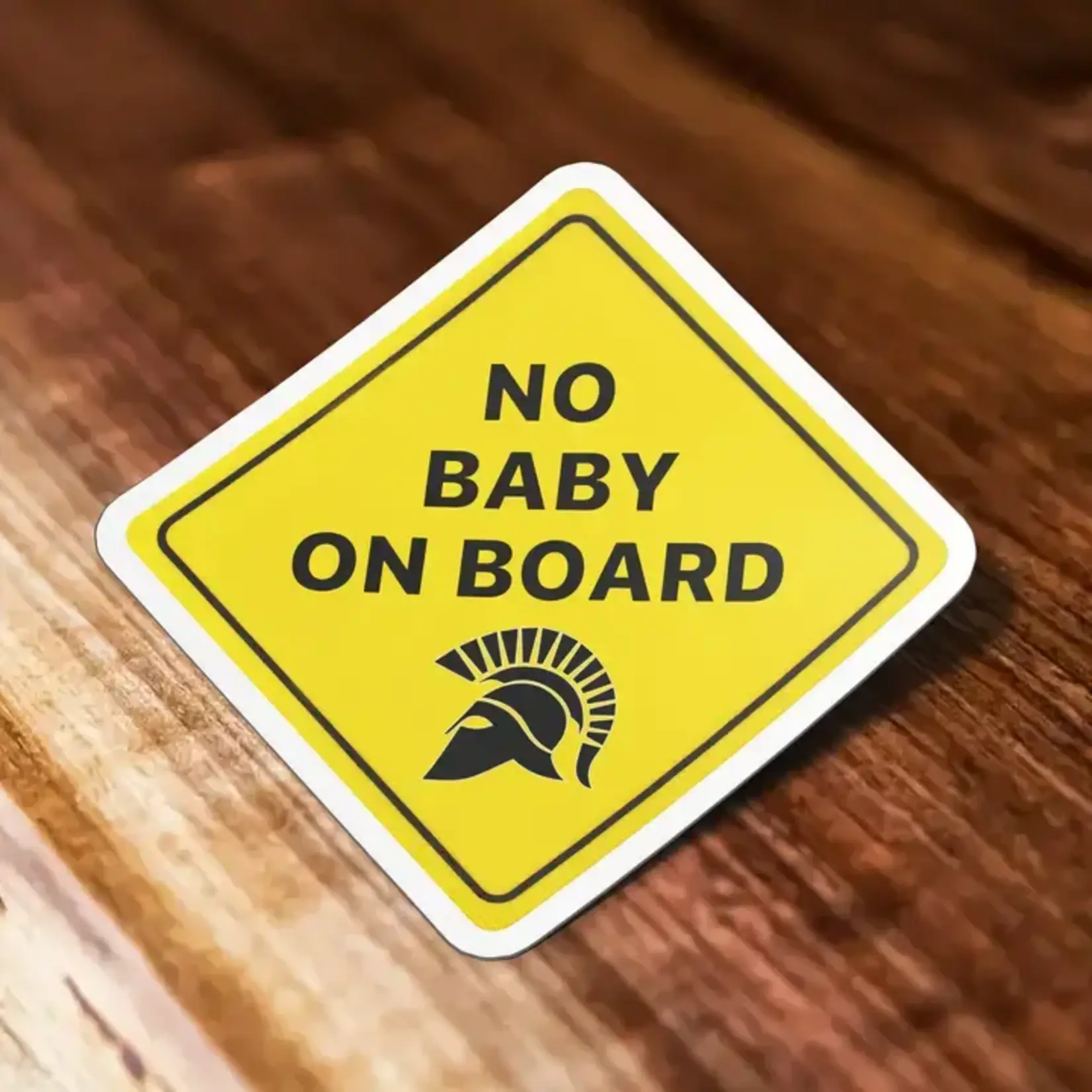 No Baby On Board Sticker