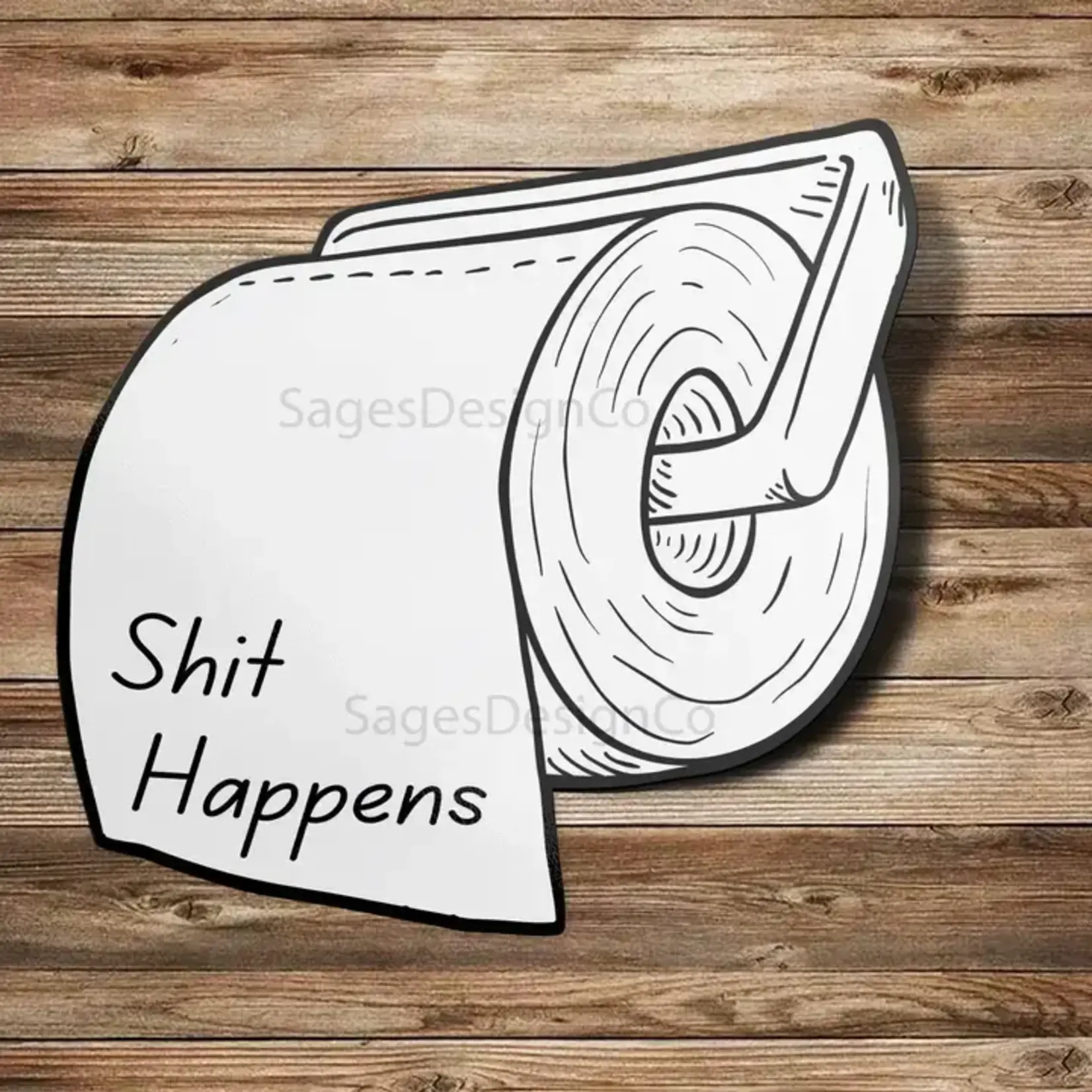 Sticker Bull Shit Happens Funny Weatherproof Vinyl Sticker