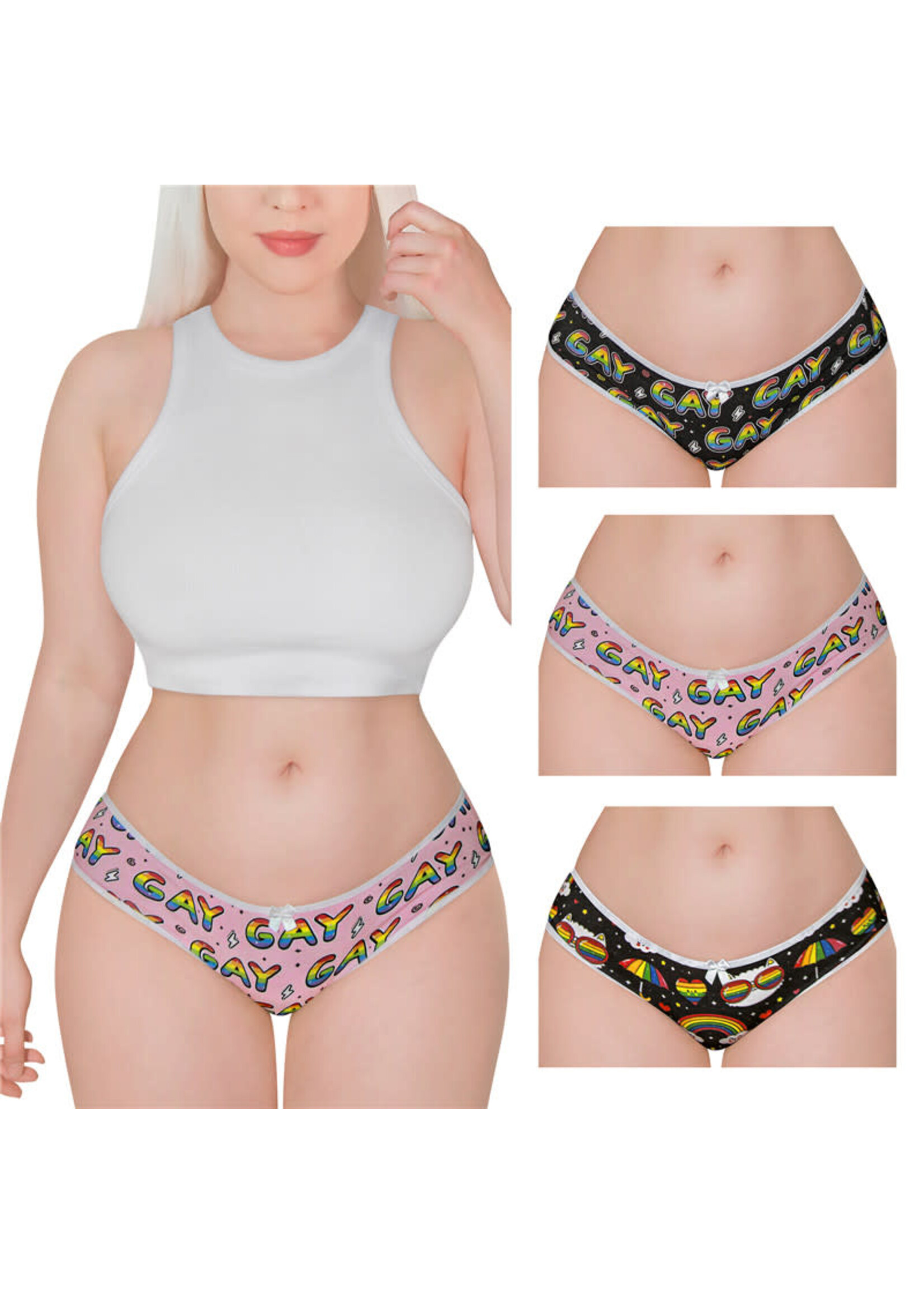 LittleForBig Pride 3 Pieces Pack Panties Set