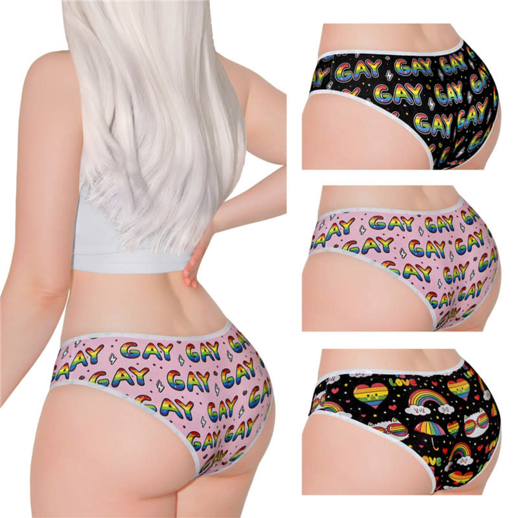 LittleForBig Pride 3 Pieces Pack Panties Set