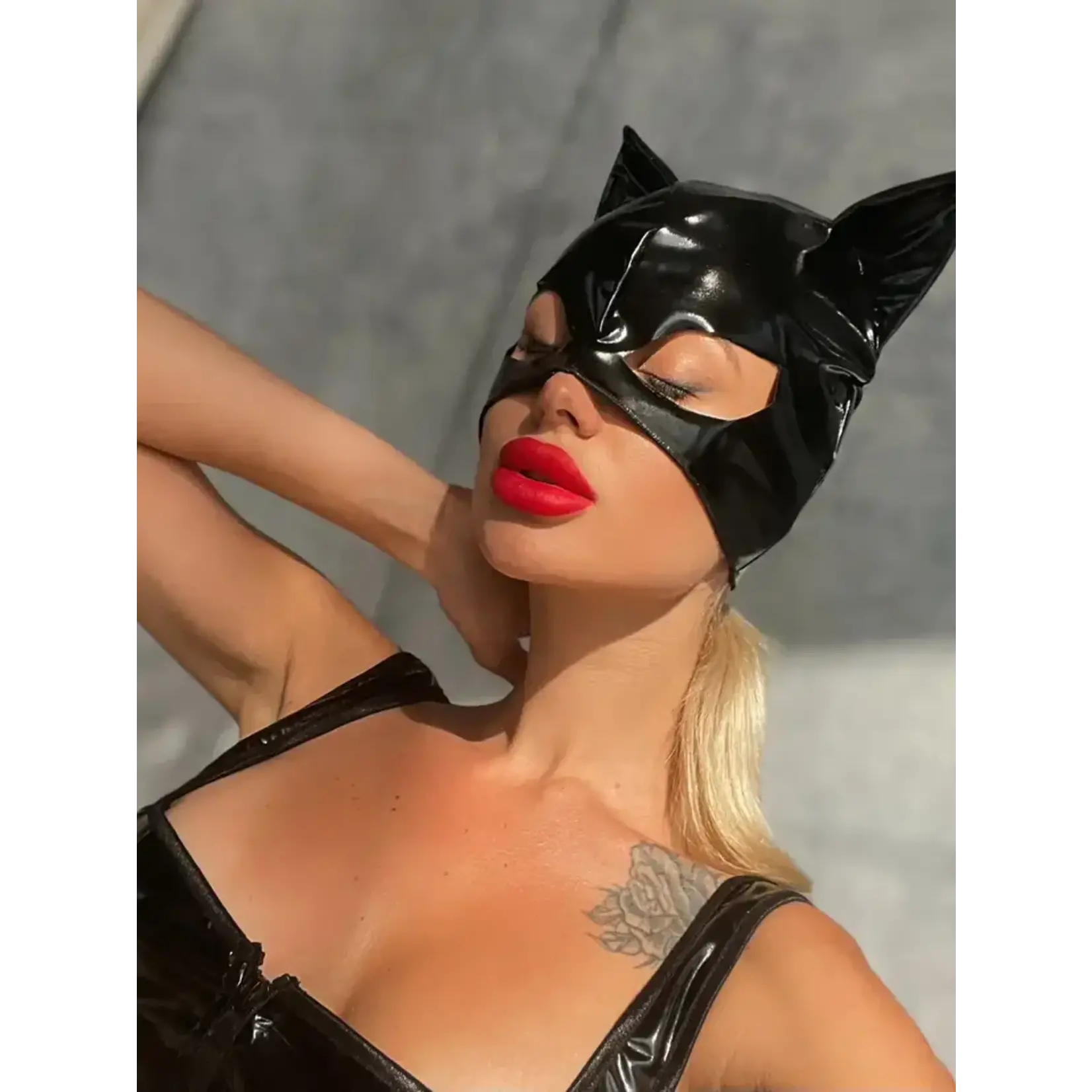 Devils Boutique Latex Cat Hood