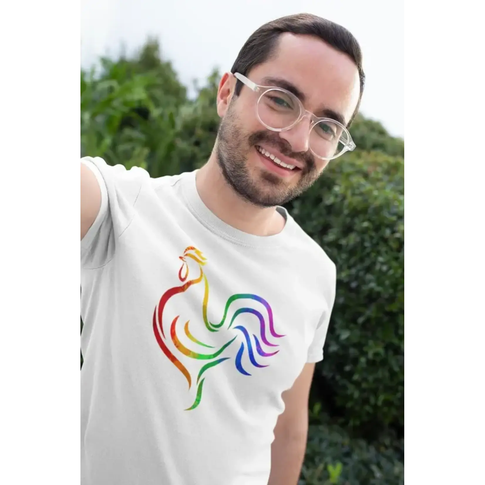 2Dudes1Dream Rainbow Cock Shirt