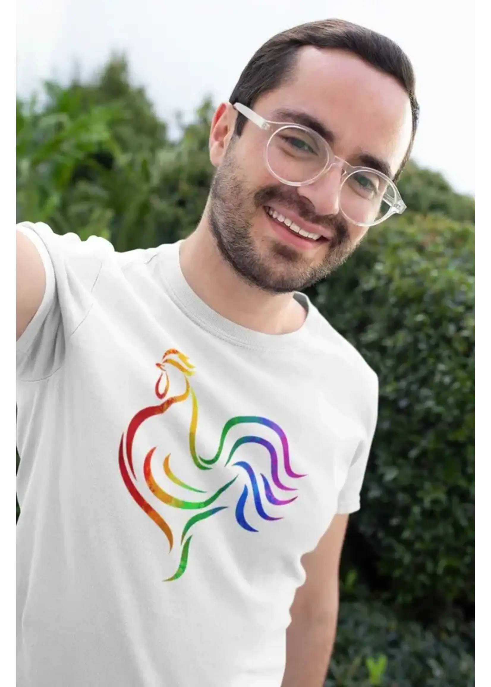 2Dudes1Dream Rainbow Cock Shirt