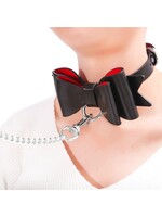 LittleForBig Prettybows Soft Lamb Leather Collar Leash Set