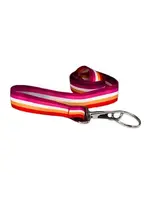 The Awareness Company Sunset Lesbian Flag Lanyards