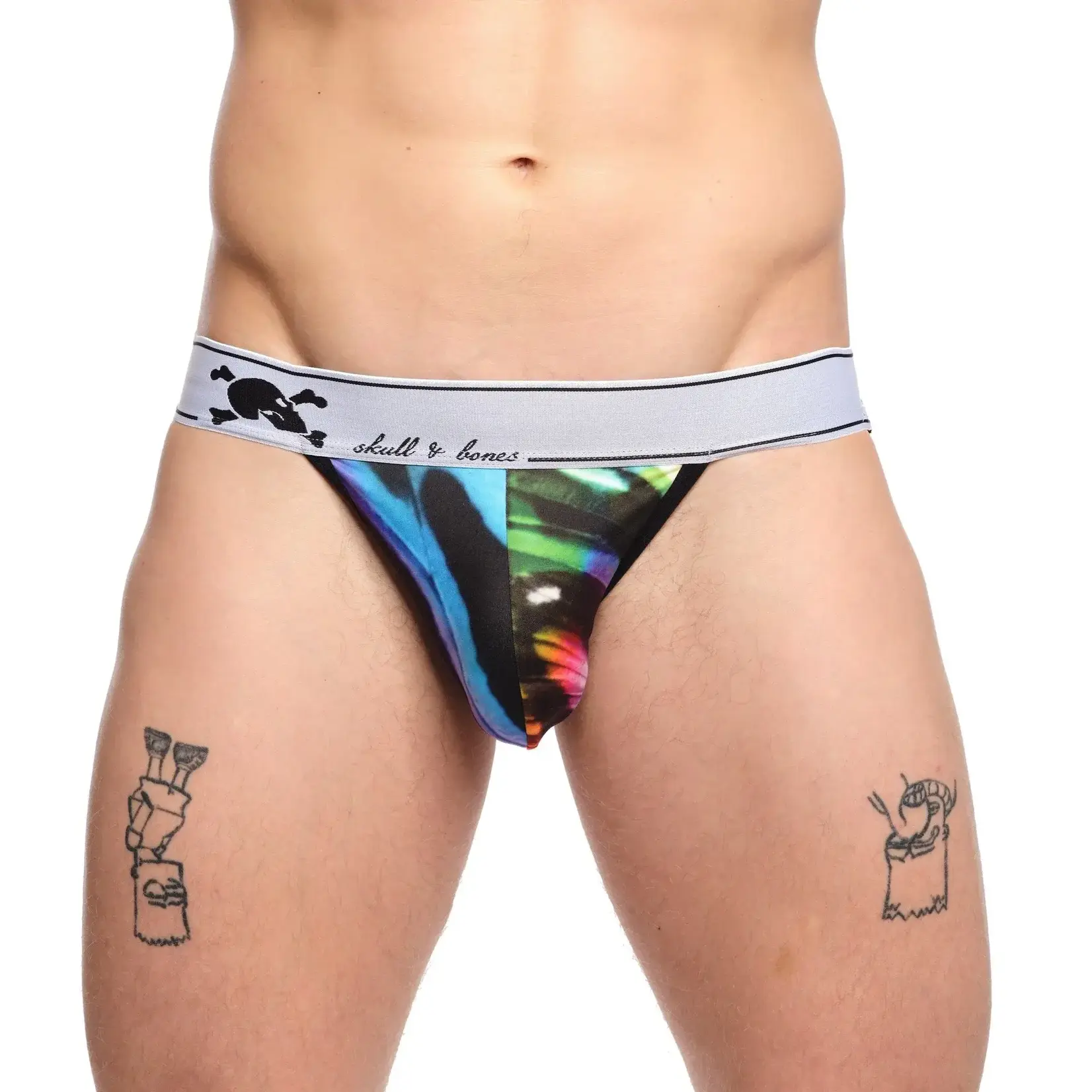 Skull & Bones Rainbow Butterfly  Jock