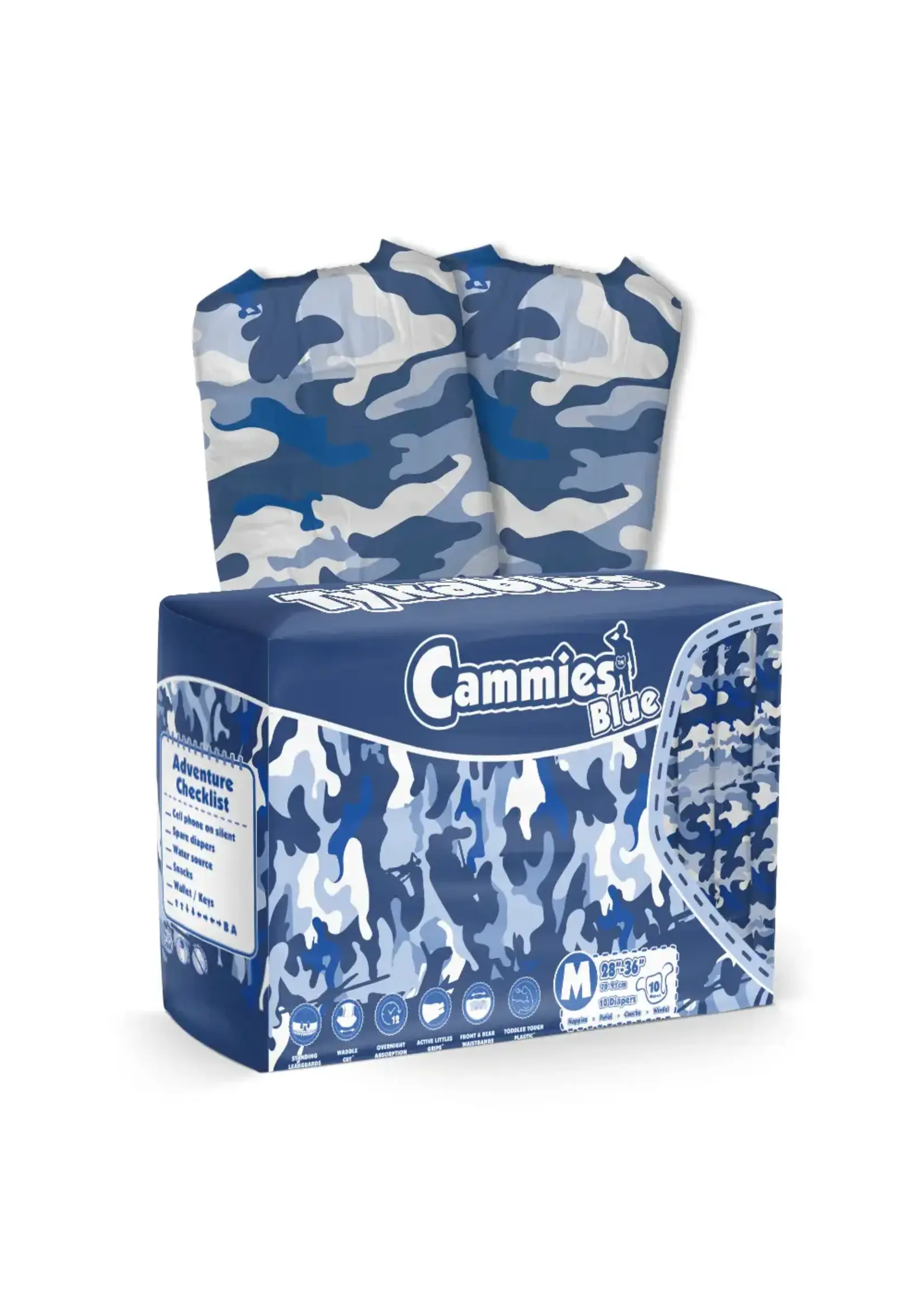 Tykables Cammies Blue Diapers (Medium)