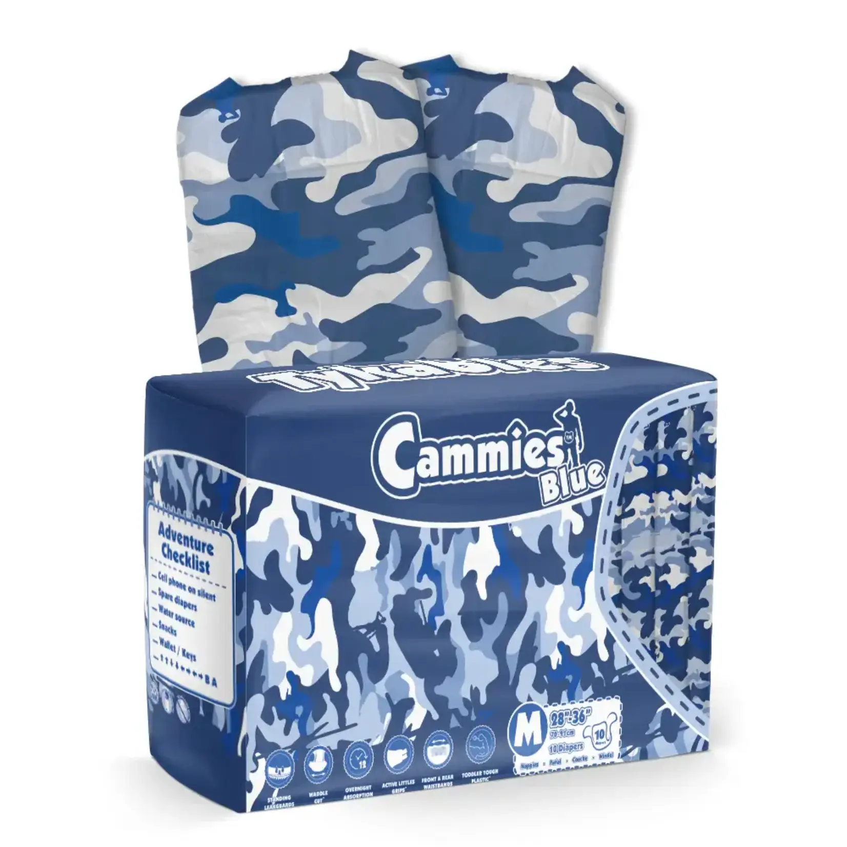 Tykables Cammies Blue Diapers (Large)