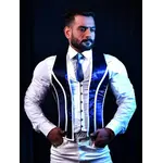 Miss Leather Men Corset Vest - Satin