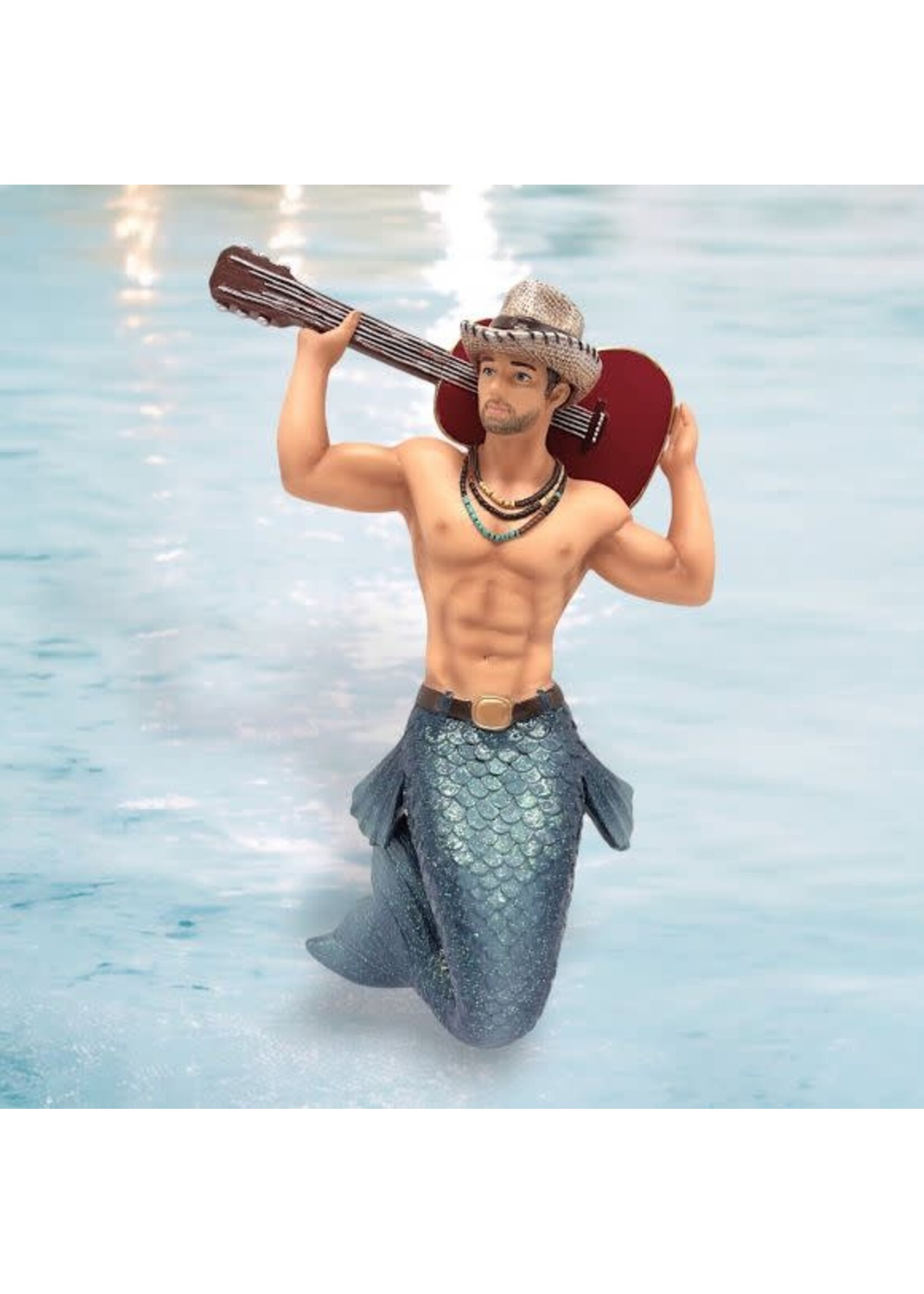 December Diamonds Guitar Man - Merman Ornament