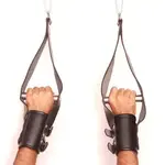 The Master Tanners Gay Bdsm Cuffs Leather Suspension Cuffs Bondage Set