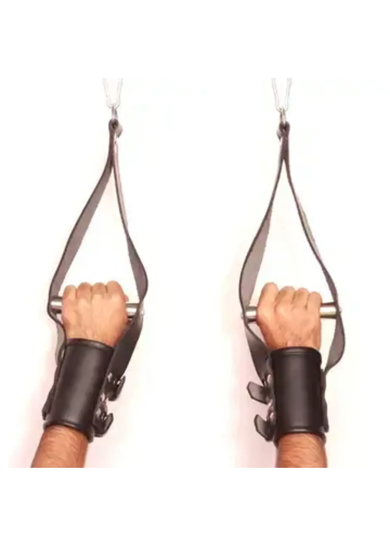 The Master Tanners Gay Bdsm Cuffs Leather Suspension Cuffs Bondage Set