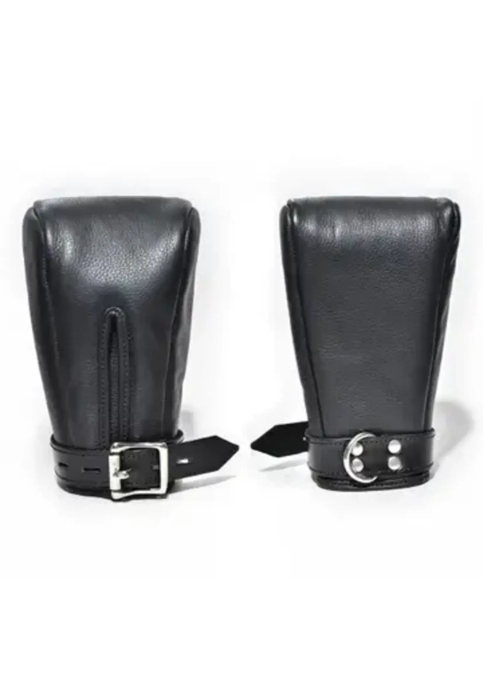 The Master Tanners Bondage Leather Gloves Bdsm Leather Mitts Pet Play Restraint