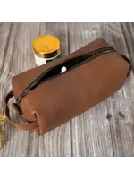 The Master Tanners Leather Toiletry Bag For Men Dopp Kit Wash Bag Cosmetic Bag