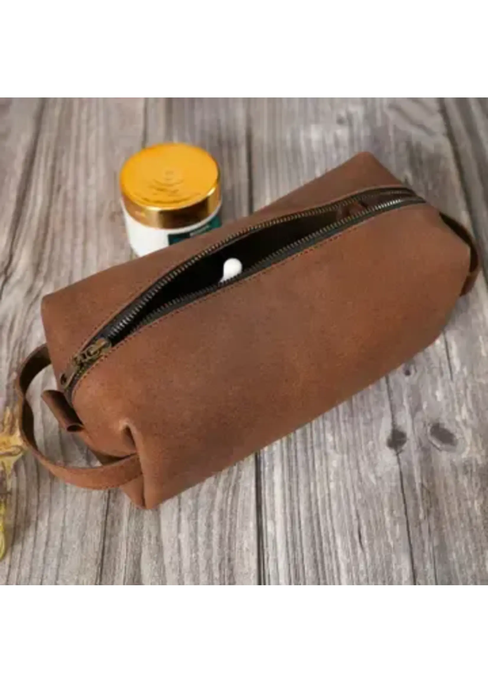 The Master Tanners Leather Toiletry Bag For Men Dopp Kit Wash Bag Cosmetic Bag