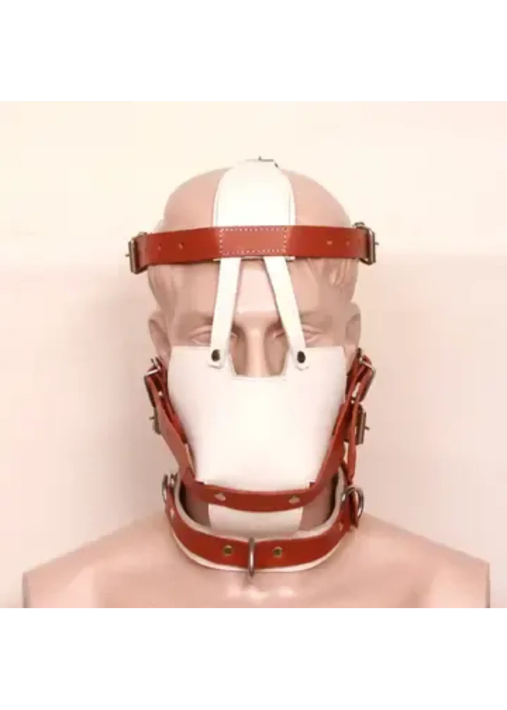 The Master Tanners BDSM Muzzle Bondage Mask Gay Leather Head Harness