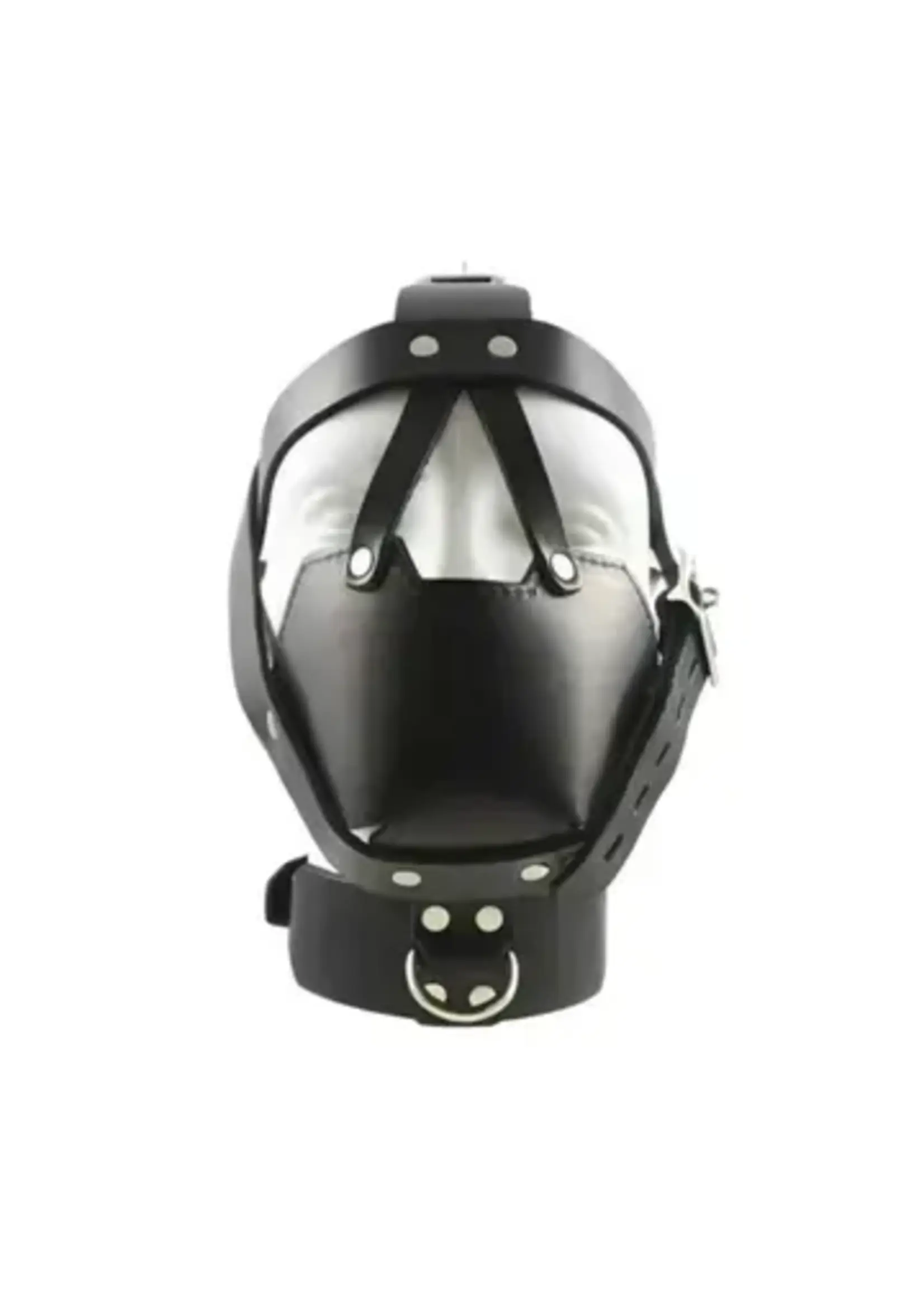 The Master Tanners Bondage Leather Face Muzzle BDSM Mask Gay Head Harness