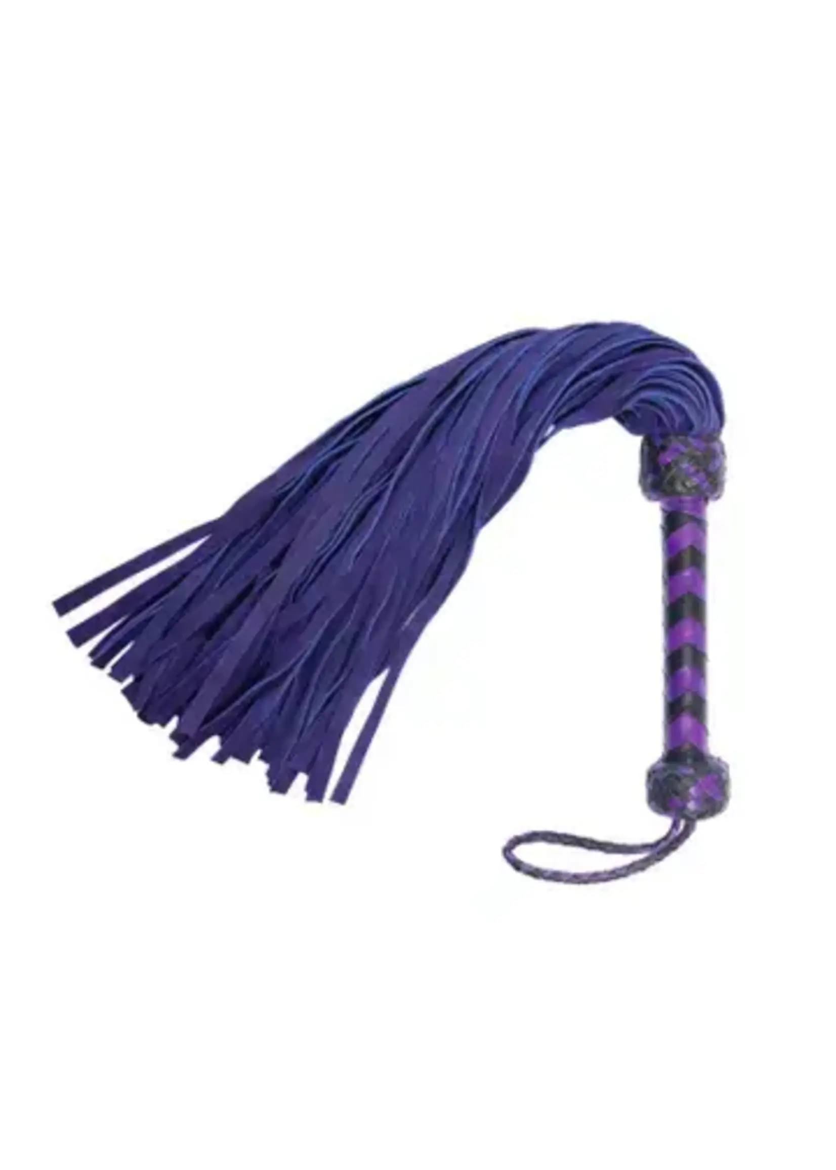 The Master Tanners Real Leather Flogger Purple BDSM