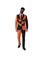 OppoSuits Men's Halloween Suit Orange (Jacket, Pants and Tie Orange)