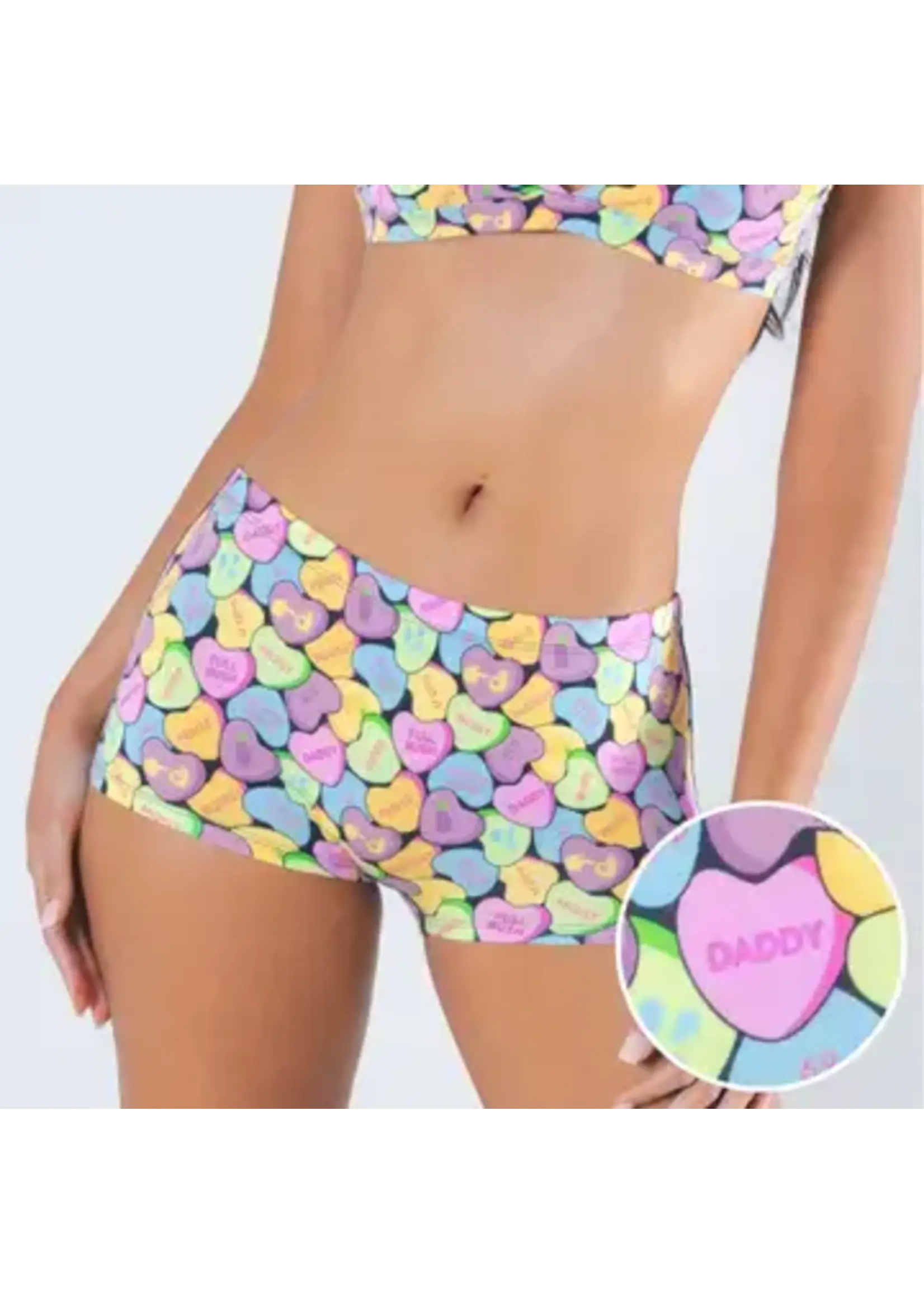 Shinesty, Inc The Candy Crush - Boy Short Candy Hearts