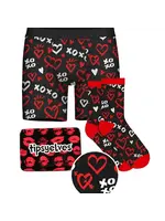 Tipsy Elves Men's OXOX Boxers & Socks Valentine's Day Gift Set