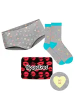 Tipsy Elves Candy Heart Underwear & Socks Valentine's Gift Set
