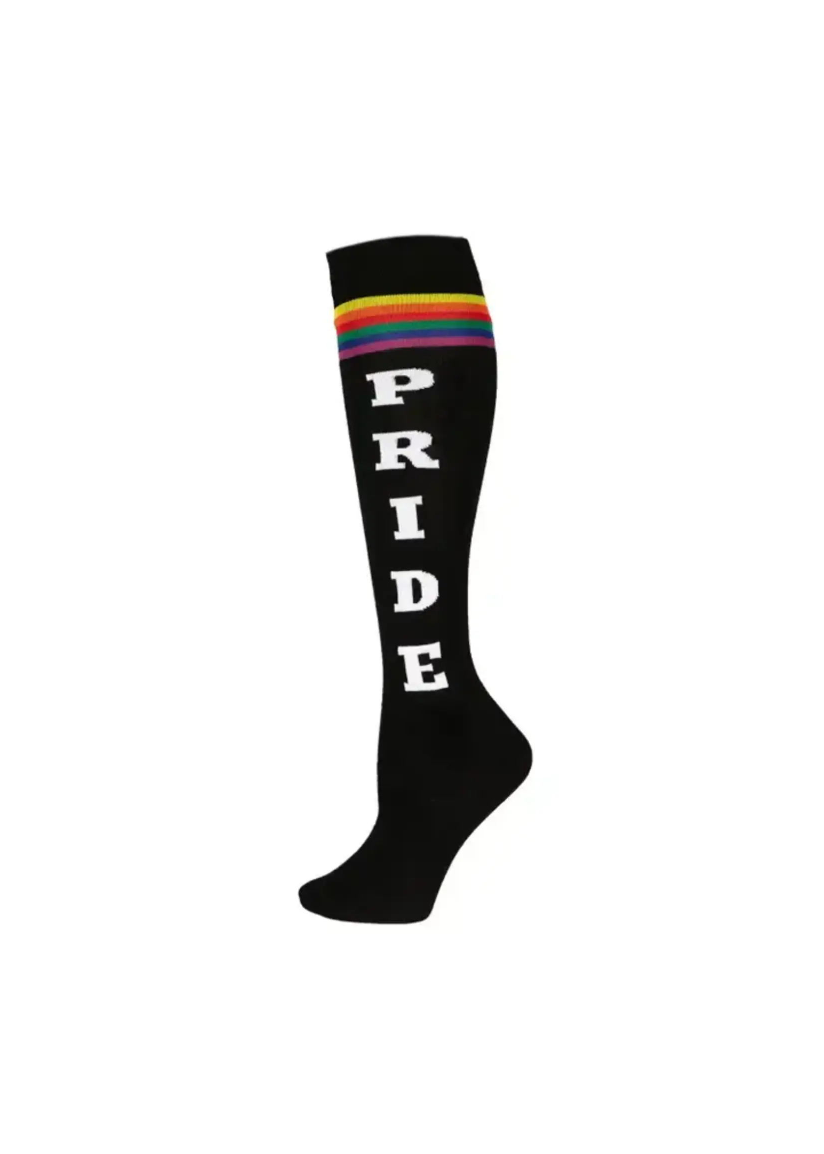 Tipsy Elves Pride Socks - Black Knee High